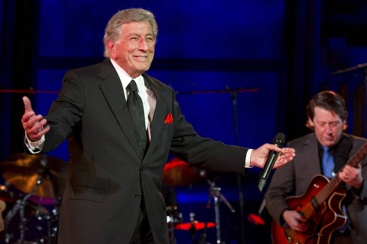 Tony Bennett performs during the International Jazz Day Concert held at the United Nations Gene ...