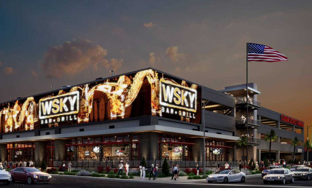 An artist rendering of what the WSKY Bar and Grill will look like, set to be located at ground ...