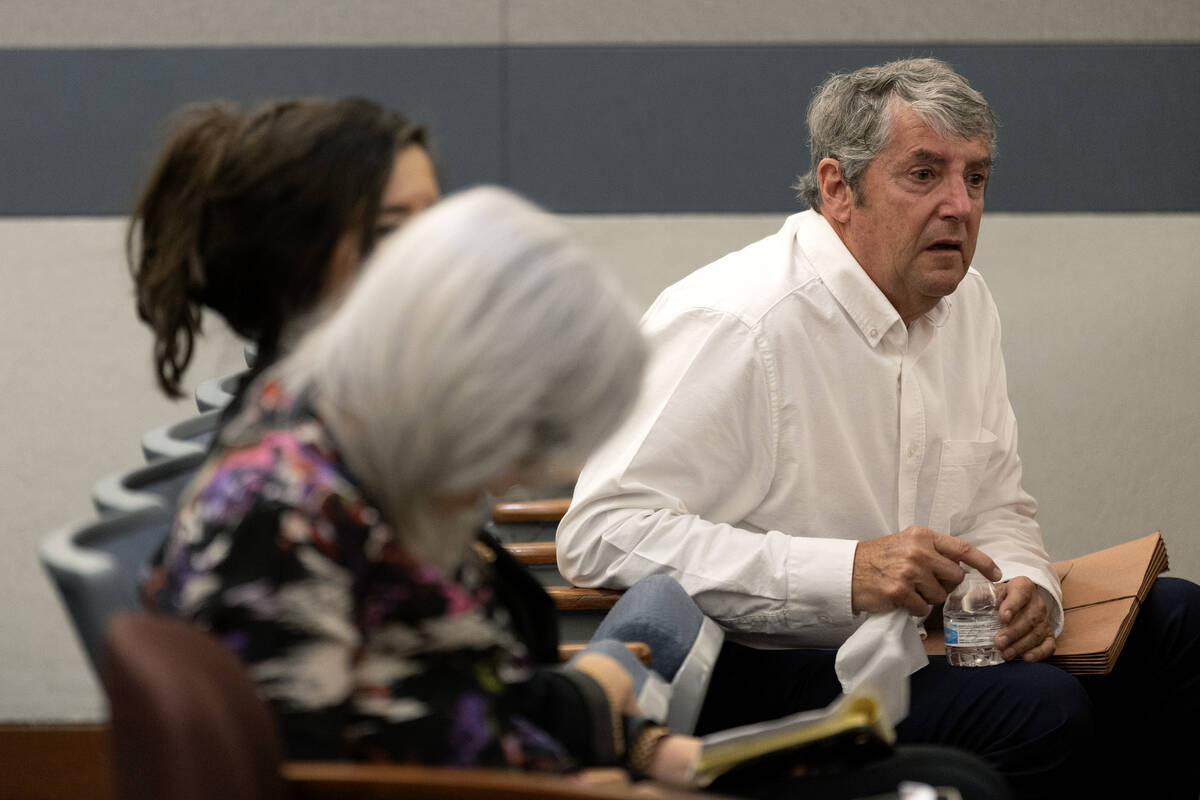 Tom Steyer, father of Louis Steyer, attends Angelo Loza’s sentencing hearing in District ...