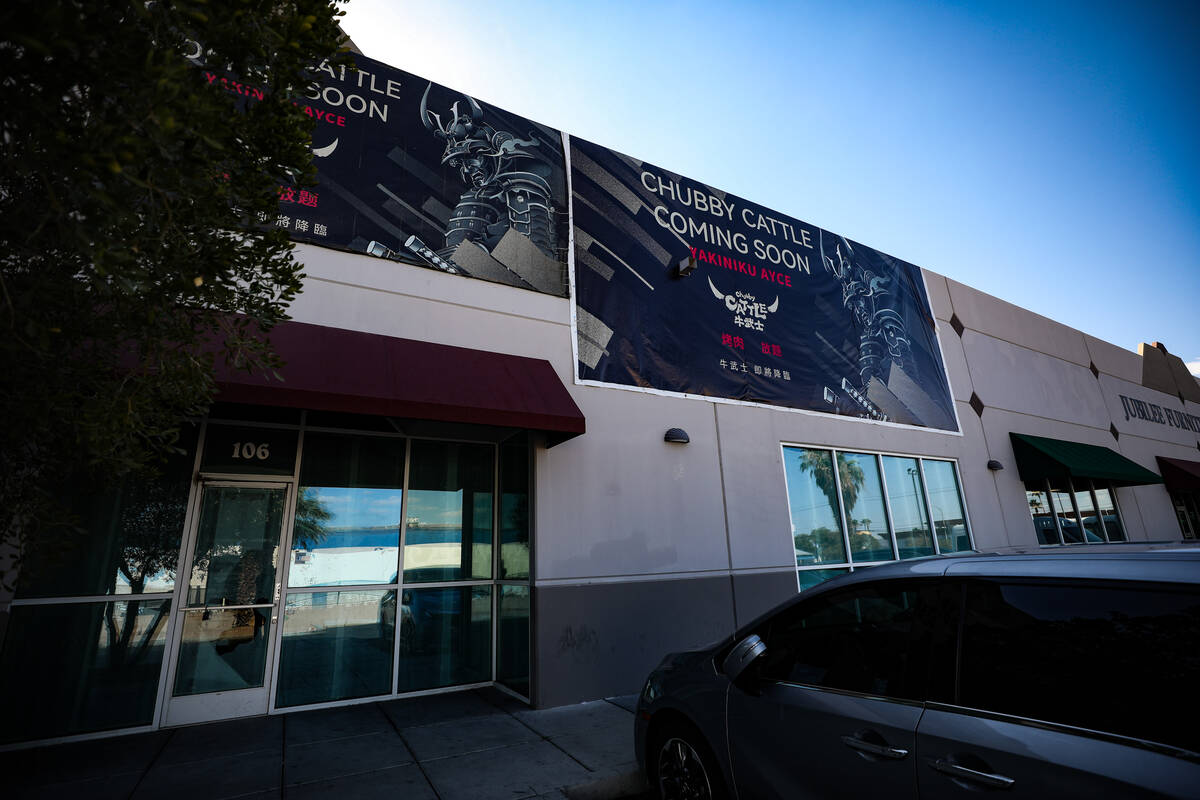 The site of the future Chubby Cattle in Chinatown in Las Vegas, Monday, July 24, 2023. (Rachel ...