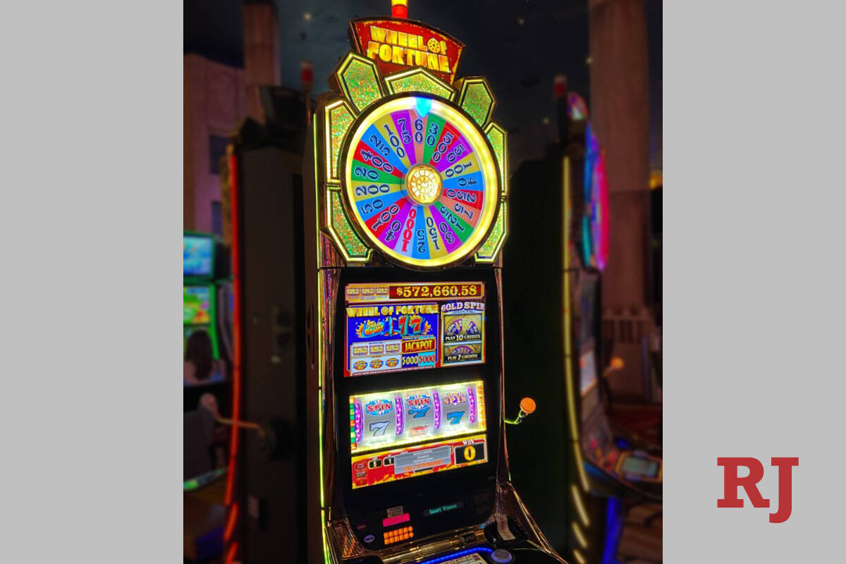 A slots player at New York New York won $572,660.58 after hitting the jackpot on Wheel of Fortu ...