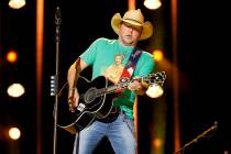 Jason Aldean performs onstage during CMA Fest 2023 at Nissan Stadium on June 10, 2023, in Nashv ...