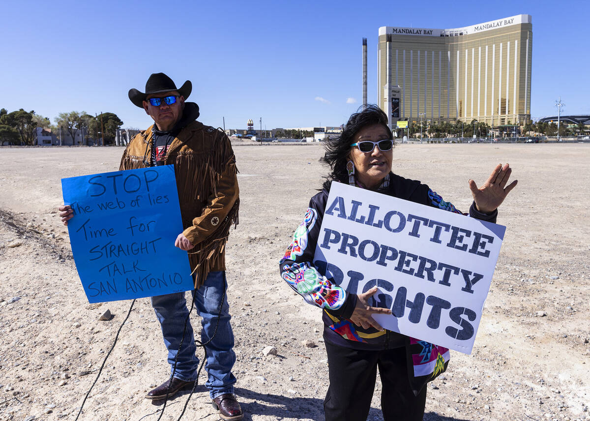 Todd Hall and Carol Good Bear, members of North Dakota's Mandan, Hidatsa and Arikara Nation (MH ...