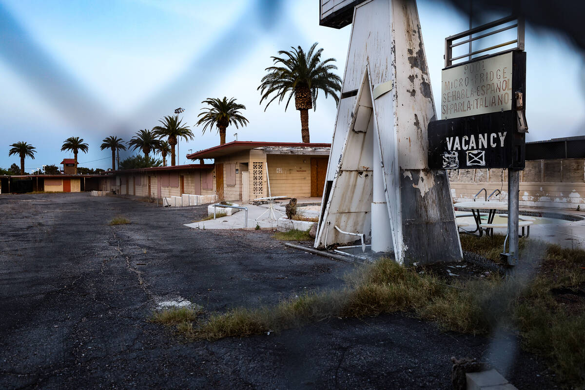 The former White Sands Motel at 3889 Las Vegas Blvd. South, one of the three sites purchased by ...