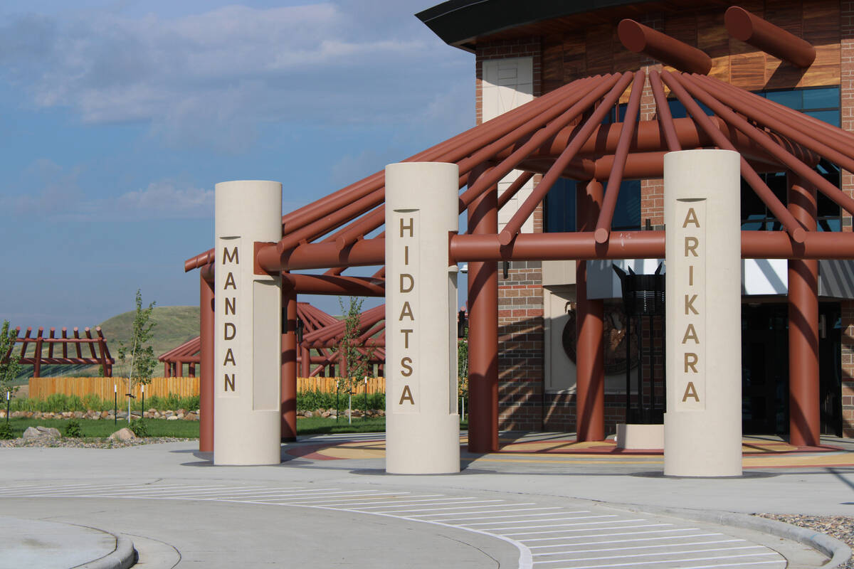 MHA Nation's new tribal headquarters, which is still being built and not yet occupied, is seen ...