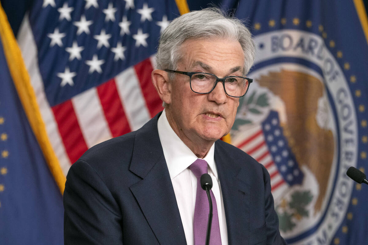 File - Federal Reserve Chair Jerome Powell speaks after a Federal Open Market Committee meeting ...