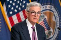 File - Federal Reserve Chair Jerome Powell speaks after a Federal Open Market Committee meeting ...