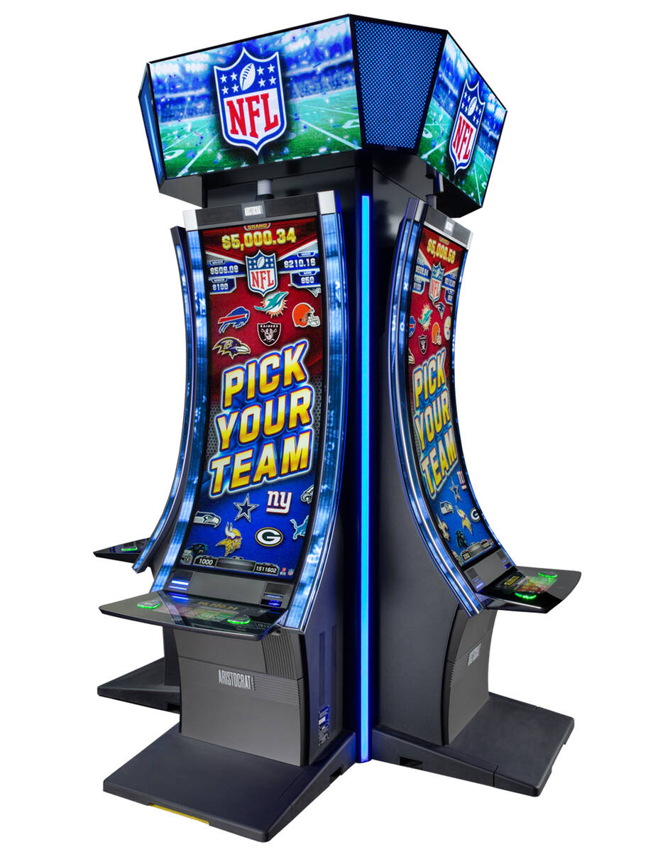 Super Bowl Jackpots slot machine, the first officially licensed NFL slot, that will hit casino ...