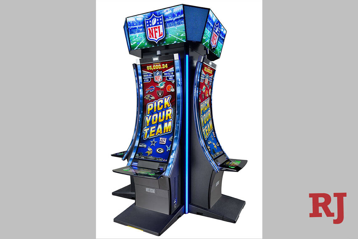 Super Bowl Jackpots slot machine, the first officially licensed NFL slot, that will hit casino ...