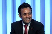 Republican presidential candidate and businessman Vivek Ramaswamy at the Moms for Liberty meeti ...