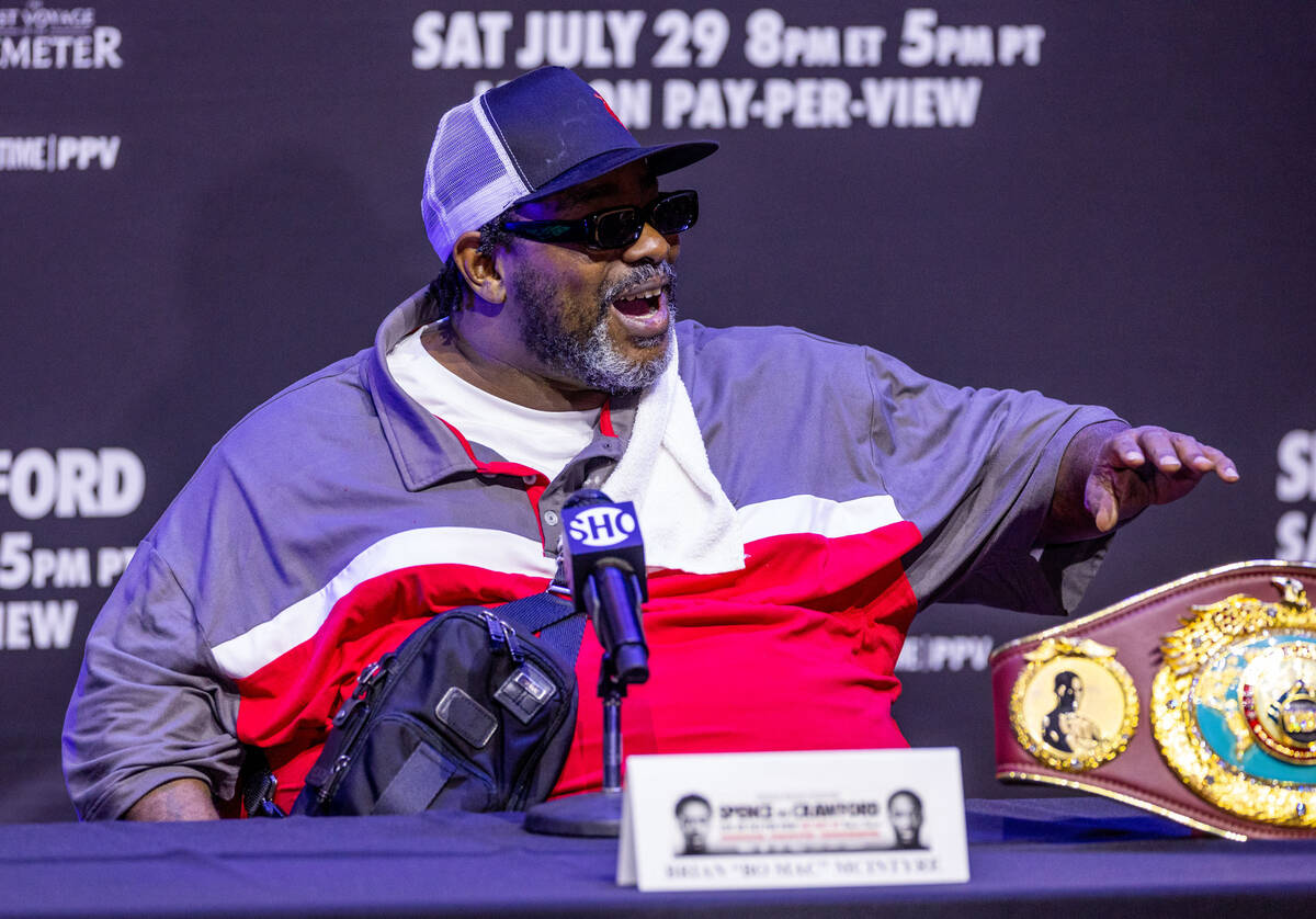 Head trainer Brian "BoMac" McIntyre for Terence Crawford talks about the upcoming fig ...