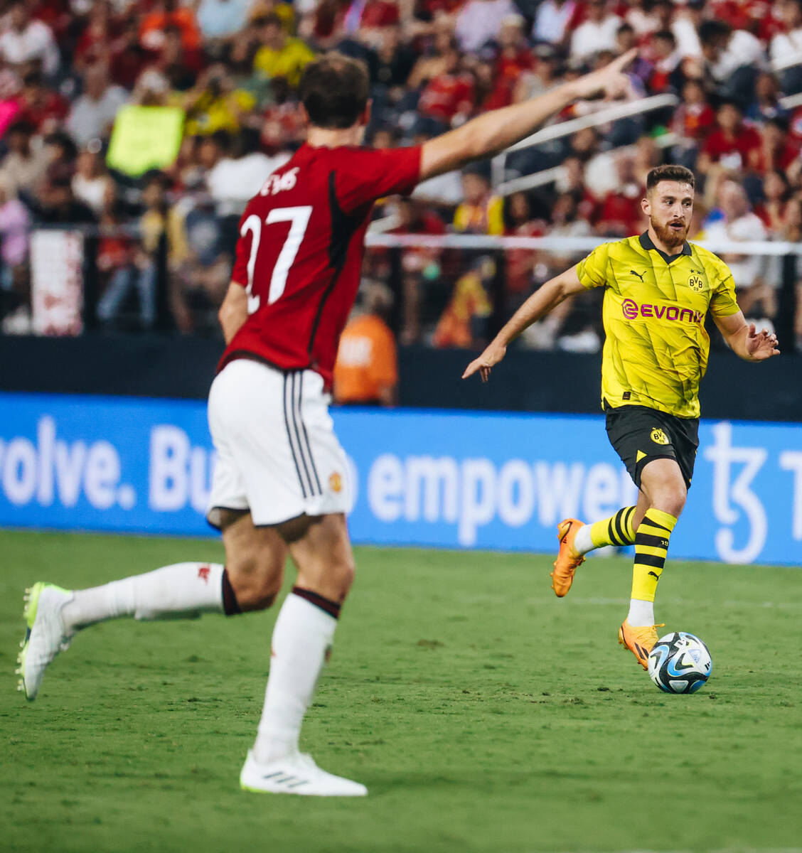 Borussia Dortmund defeat sloppy Manchester United in Las Vegas friendly