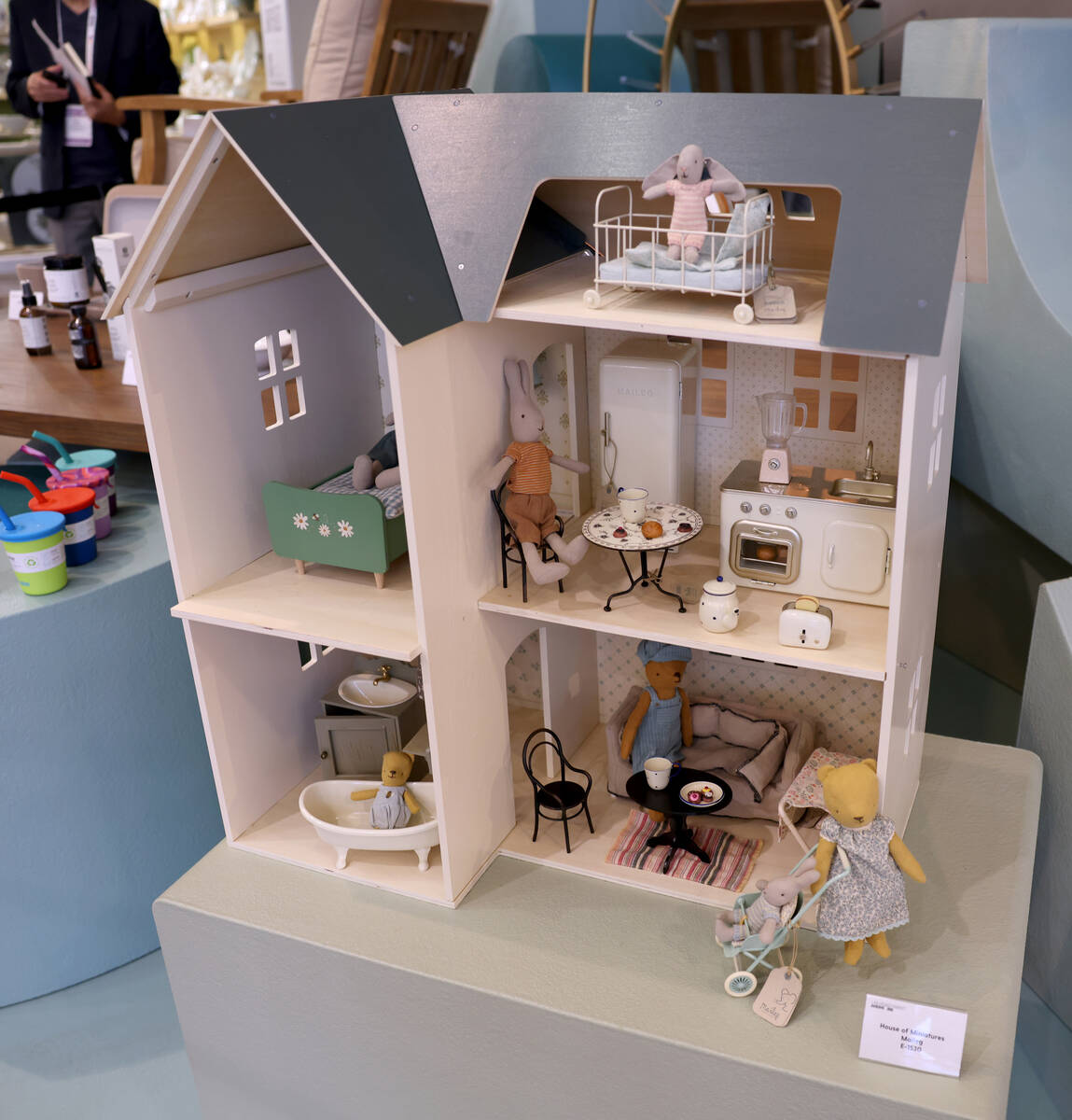 A Maileg House of Miniatures display is shown during the biannual Las Vegas Market home furnish ...