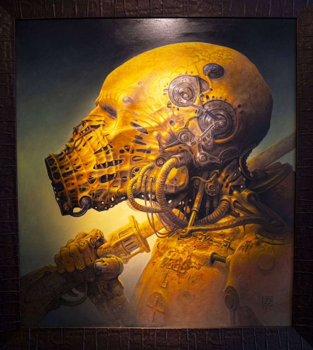 “Legion Sniper” by Darius Zawadzki, featured by Morpheus Fine Art, is displayed o ...