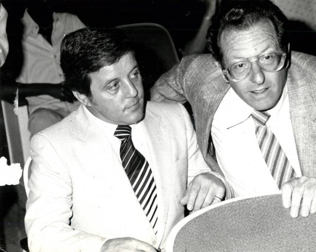 Tony Spilotro, shown here in a 1980 photo with Oscar Goodman, had a stormy 1983. (Rene Germanie ...