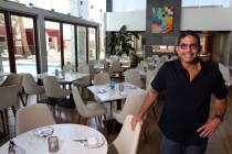 Chef Luke Palladino poses at Laguna Pool House & Kitchen at Palms Place in Las Vegas Friday ...
