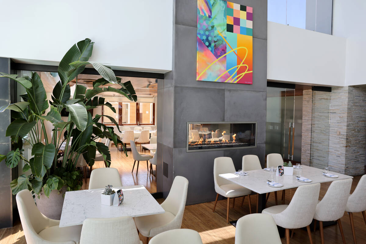 Laguna Pool House & Kitchen at Palms Place in Las Vegas is shown Friday, July 7, 2023. (K.M ...