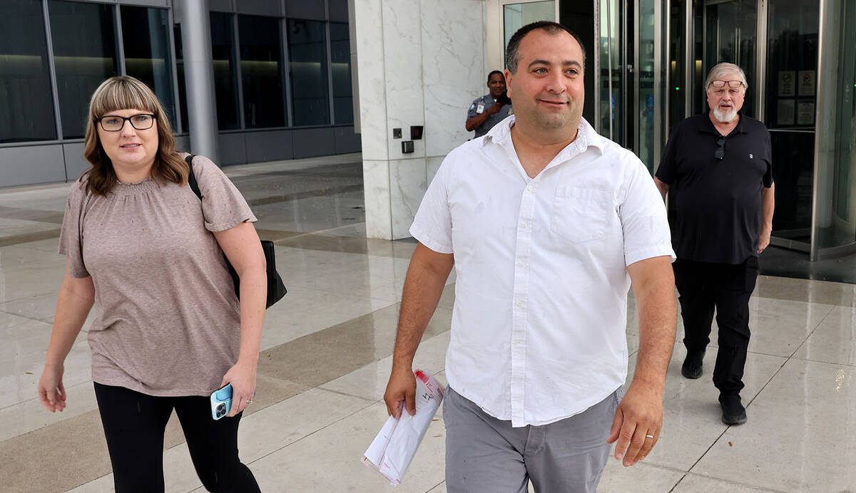 Nye County Sheriff’s Office Capt. David Boruchowitz walks out of the Lloyd George U.S. C ...