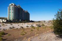 The land where the now defunct Badlands Golf Course lies empty, seen in September 2021 in Las V ...