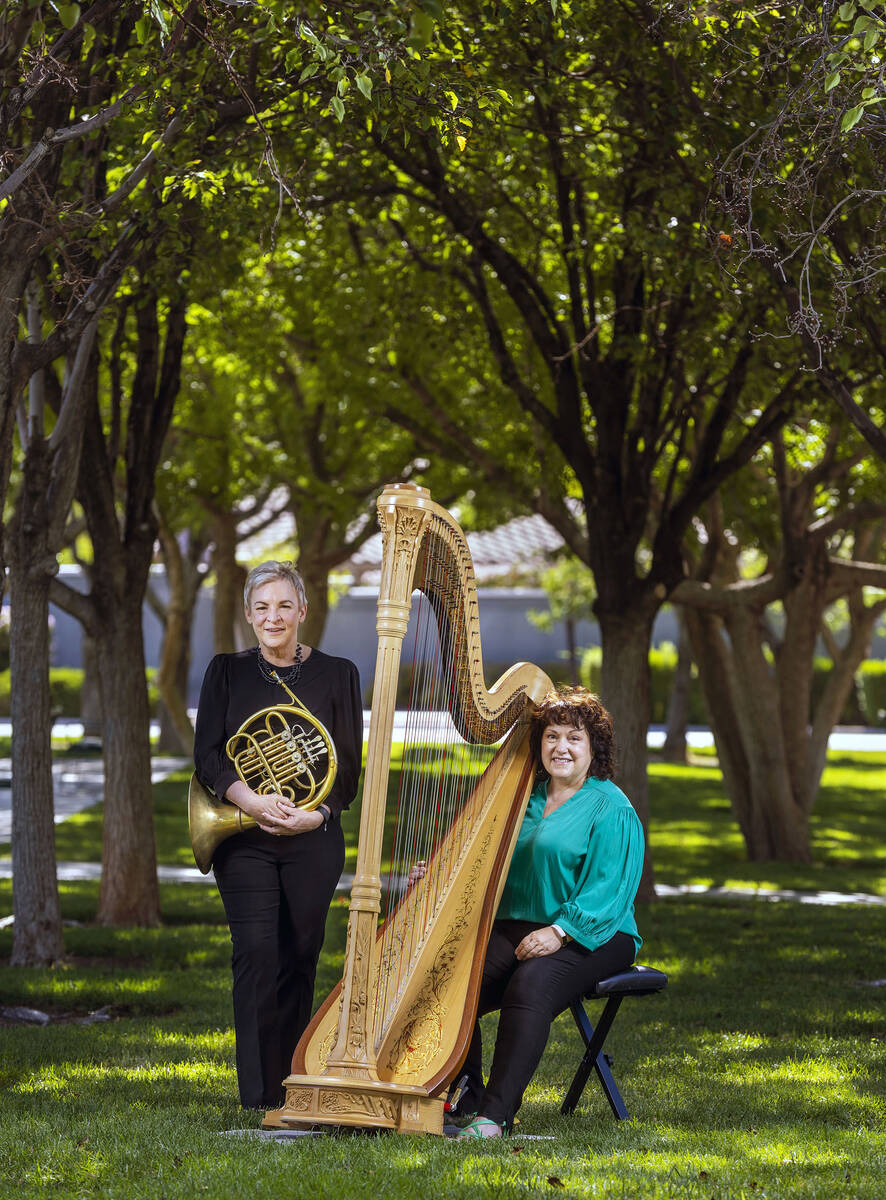 Beth Lano is an assistant principal horn player and Kim Glennie a principal harpist with the La ...