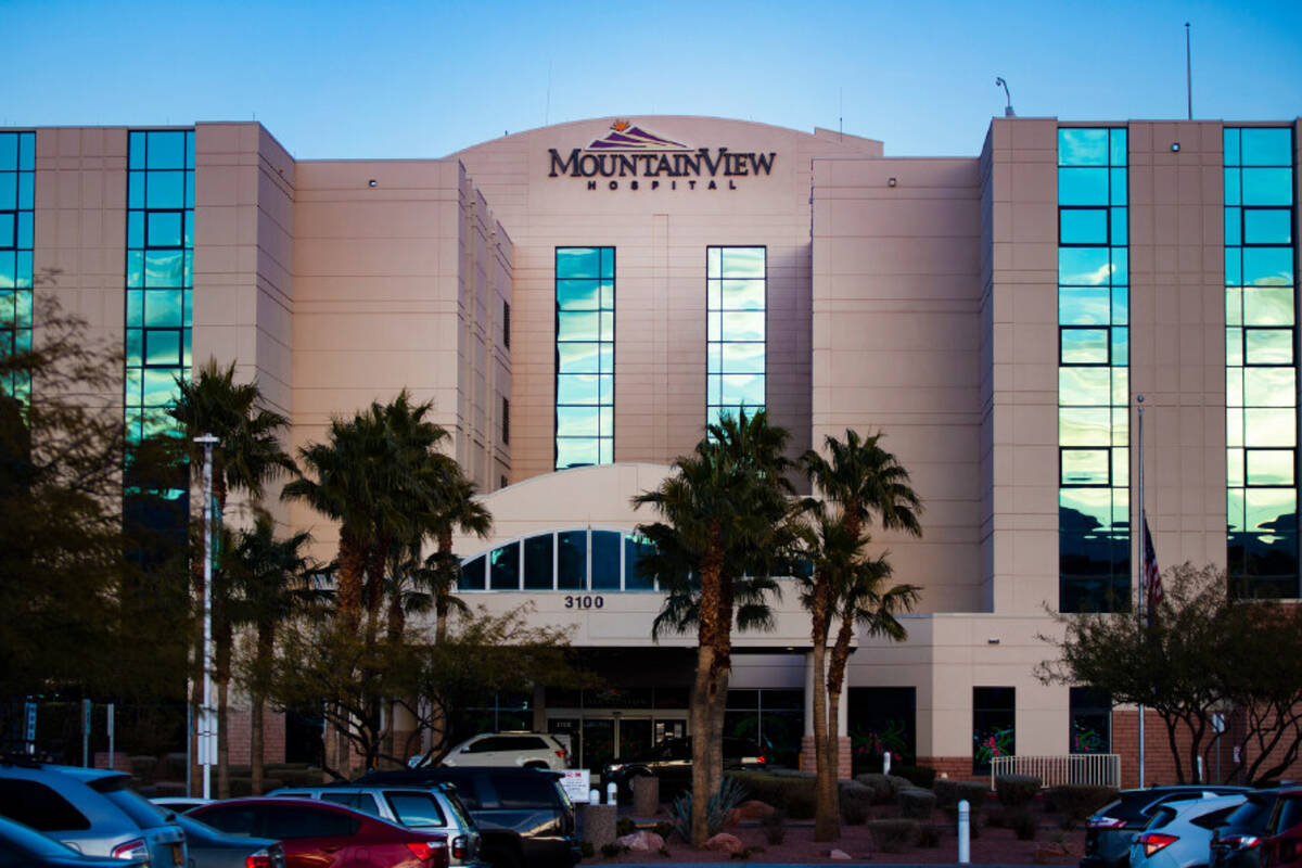 MountainView Hospital, 3100 N. Tenaya Way. (Las Vegas Review-Journal)