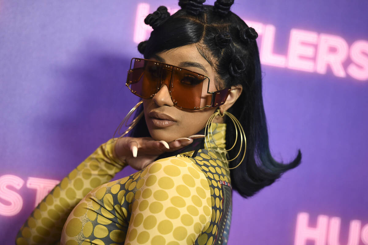 FILE - Cardi B arrives at a photo call for "Hustlers" on Aug. 25, 2019, in Beverly Hills, Calif ...