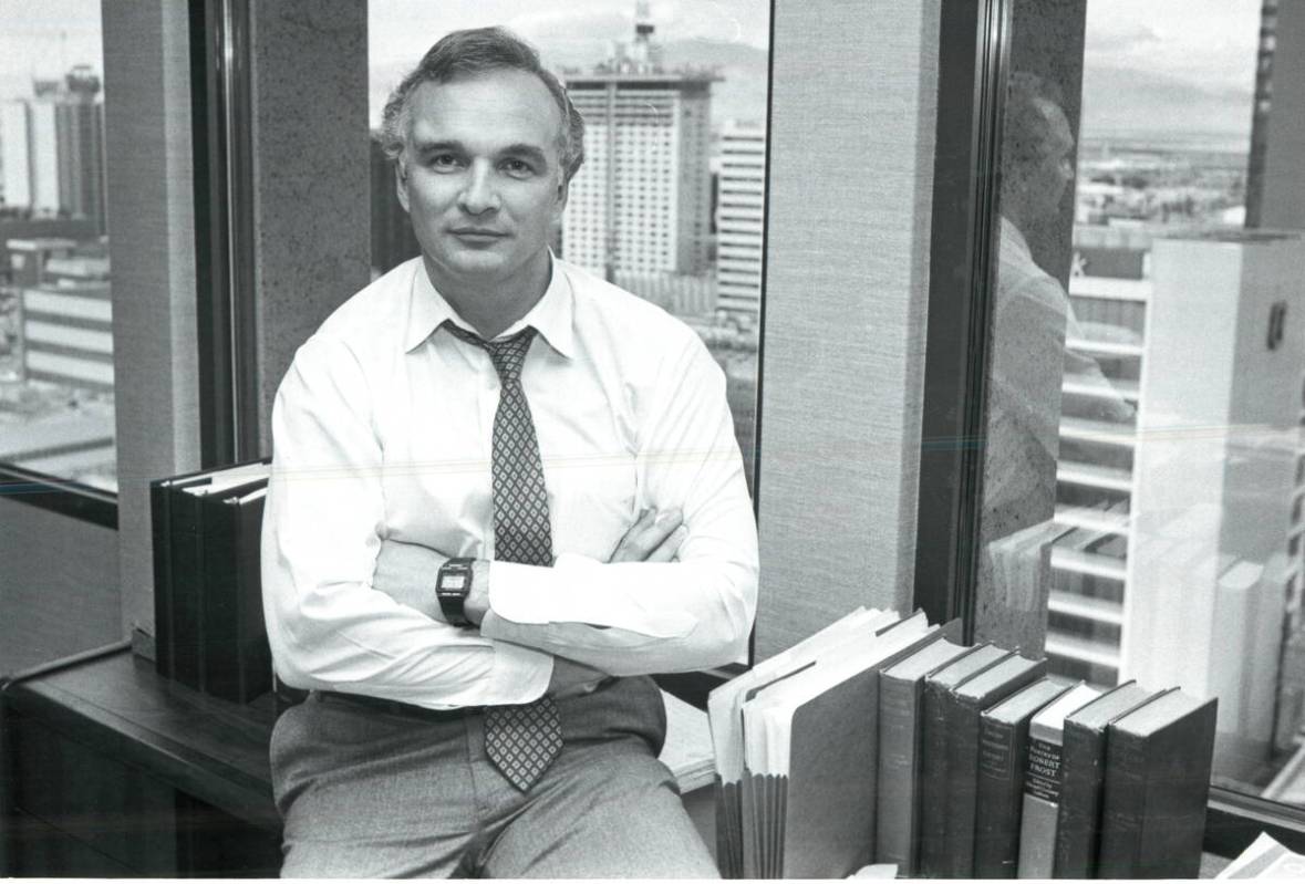 Stan Hunterton in 1986 (Wayne Kodey/Las Vegas Review-Journal)