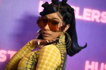 Cardi B arrives at a photo call for "Hustlers" on Aug. 25, 2019, in Beverly Hills, Calif. (Jord ...