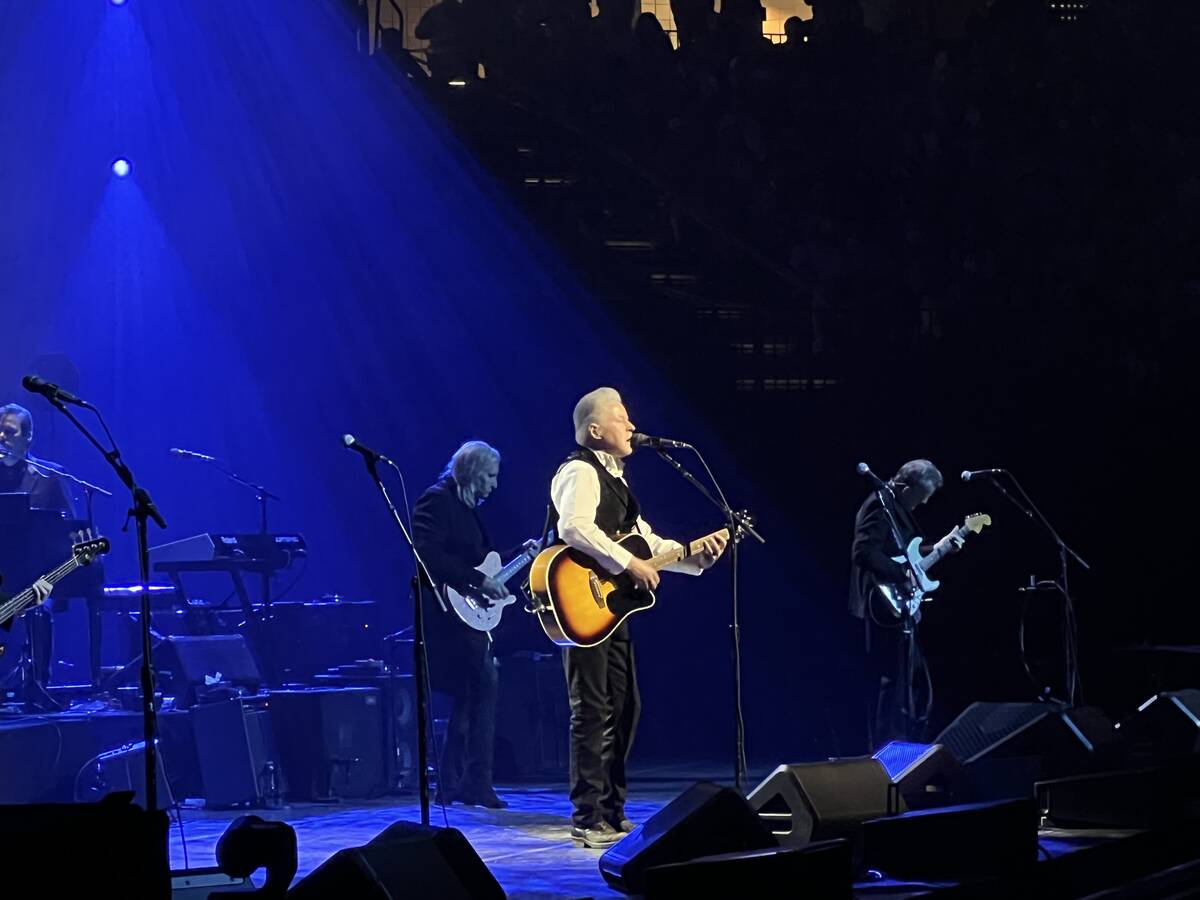 Don Henley of the Eagles is shown performing at the MGM Grand Garden on Saturday, May 28, 2022. ...