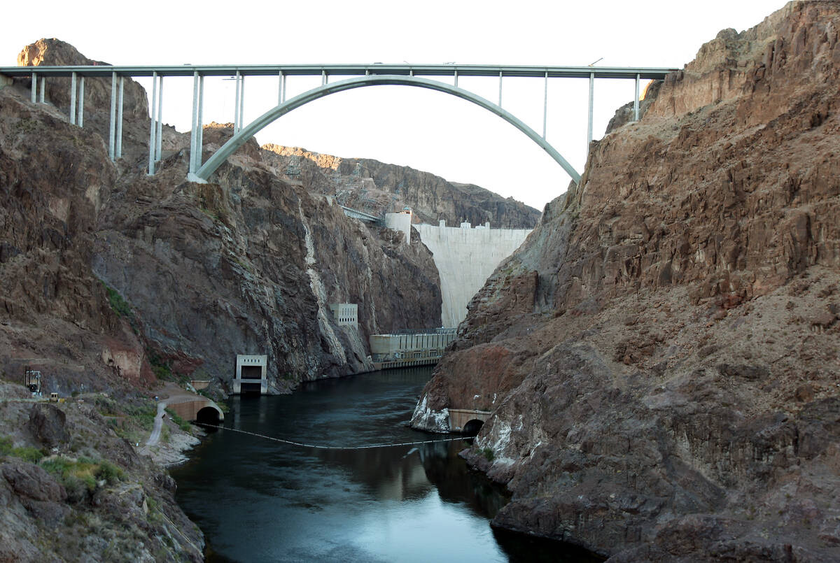 The U.S. Highway 93 Hoover Dam bypass bridge near Hoover Dam (Las Vegas Review-Journal)