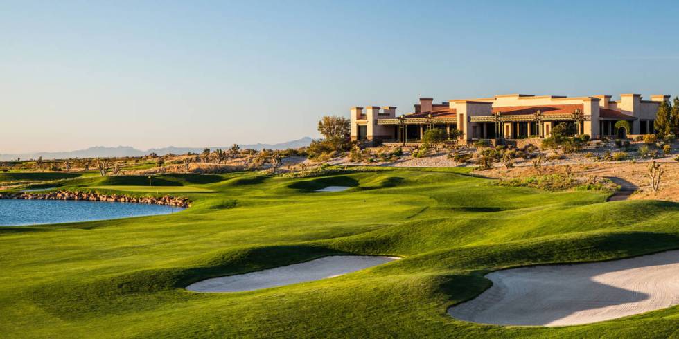 The 18th hole on the Snow Mountain course at Paiute Golf Resort (Brian Oar/Paiute Golf Resort)