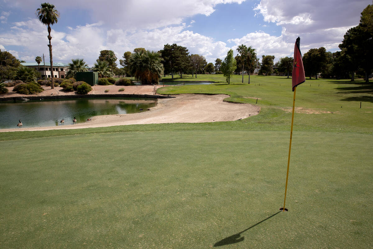 The 13th hole at Las Vegas National Golf Club on Thursday, Aug. 17, 2023, in Las Vegas. (Ellen ...