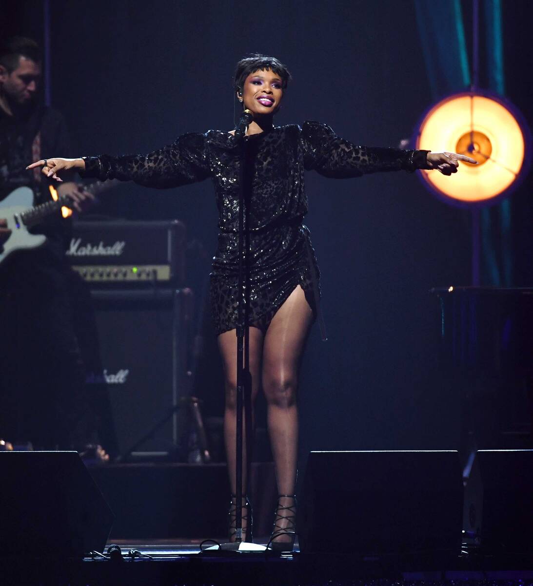 Jennifer Hudson performs during the Keep Memory Alive "Power of Love Gala" at MGM Grand Garden ...