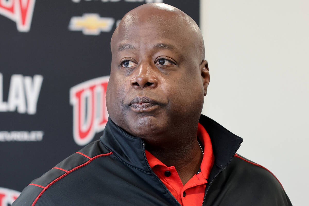 UNLV athletic director Erick Harper discusses the dismissal of football coach Marcus Arroyo on ...