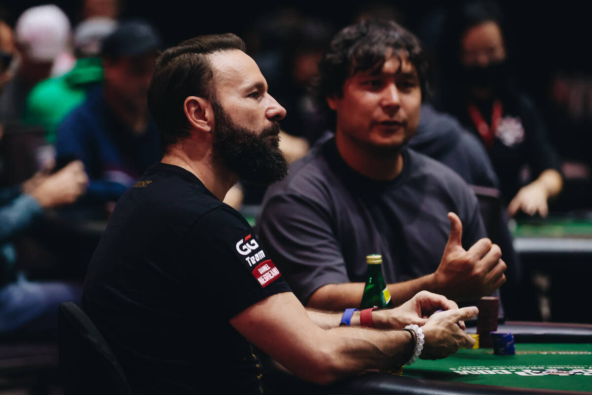 Poker star Daniel Negreanu plays in a World Series of Poker tournament on Wednesday, July 12, 2 ...