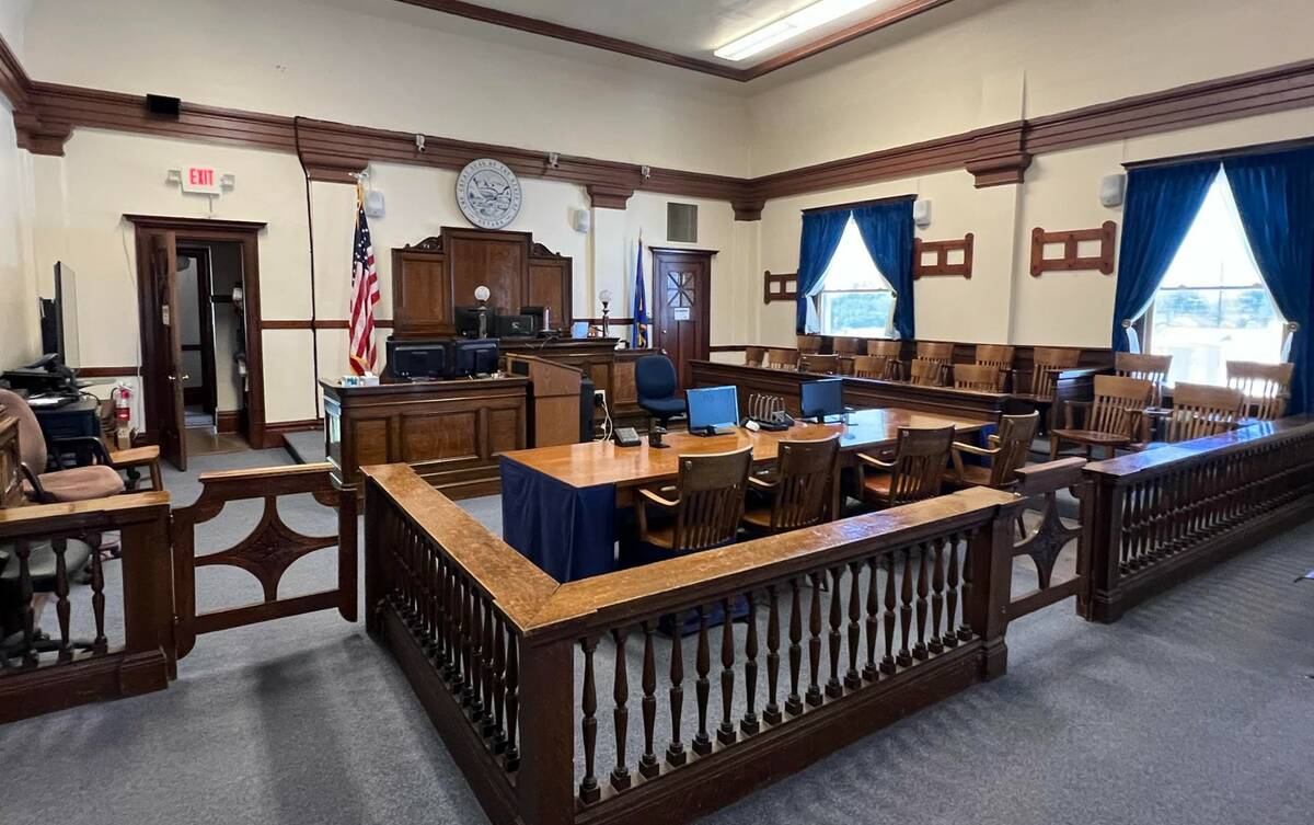 The courtroom in Yerington where Troy Driver was scheduled to be tried on July 9, 2024, in the ...
