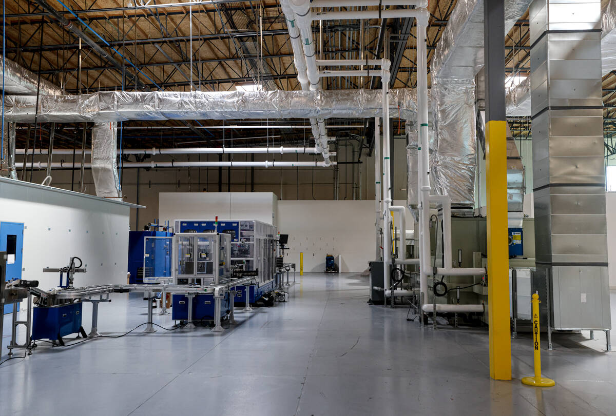 The factory floor at Lithion, a company that makes lithium-ion batteries and energy storage uni ...