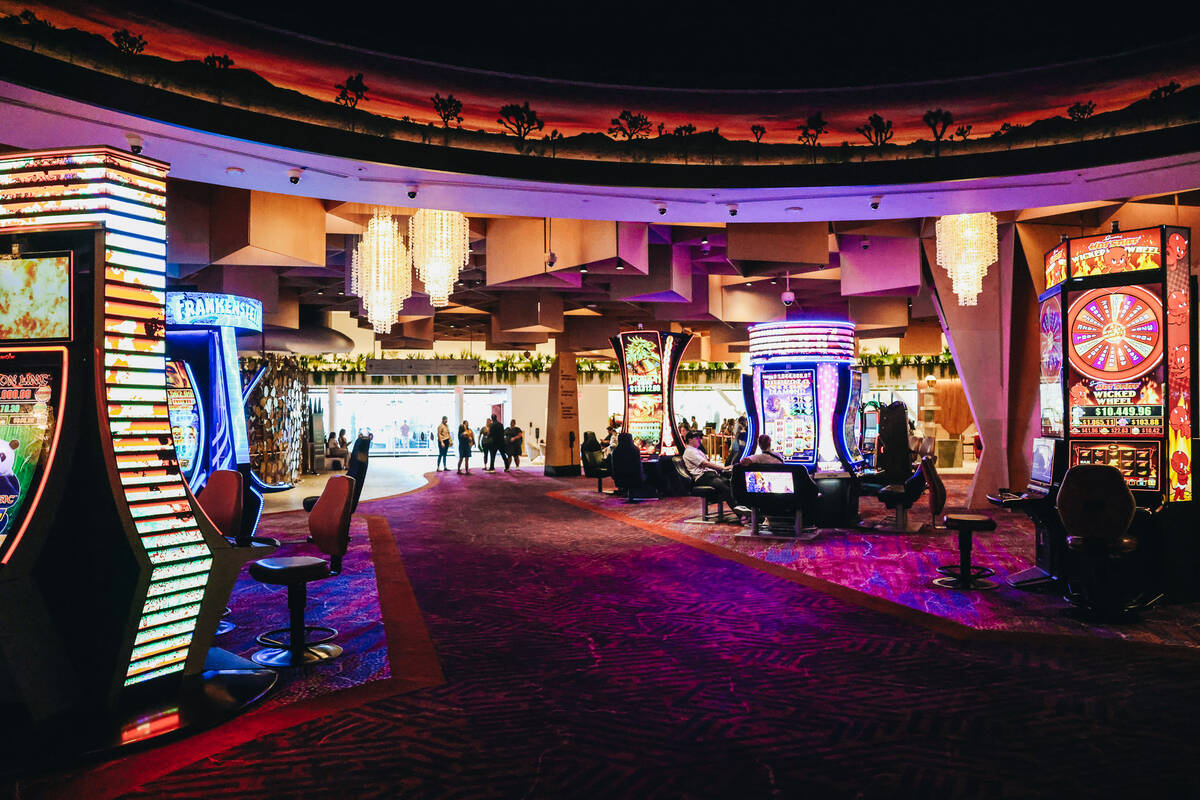 The casino inside of Virgin Hotels Las Vegas is seen on Thursday, Aug. 10, 2023, in Las Vegas. ...