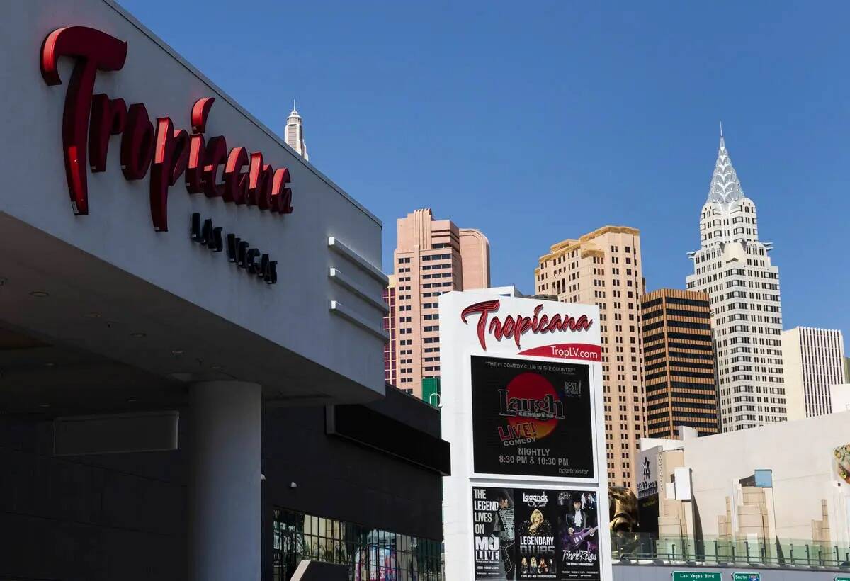The Tropicana in Las Vegas. (Bizuayehu Tesfaye/Las Vegas Review-Journal)