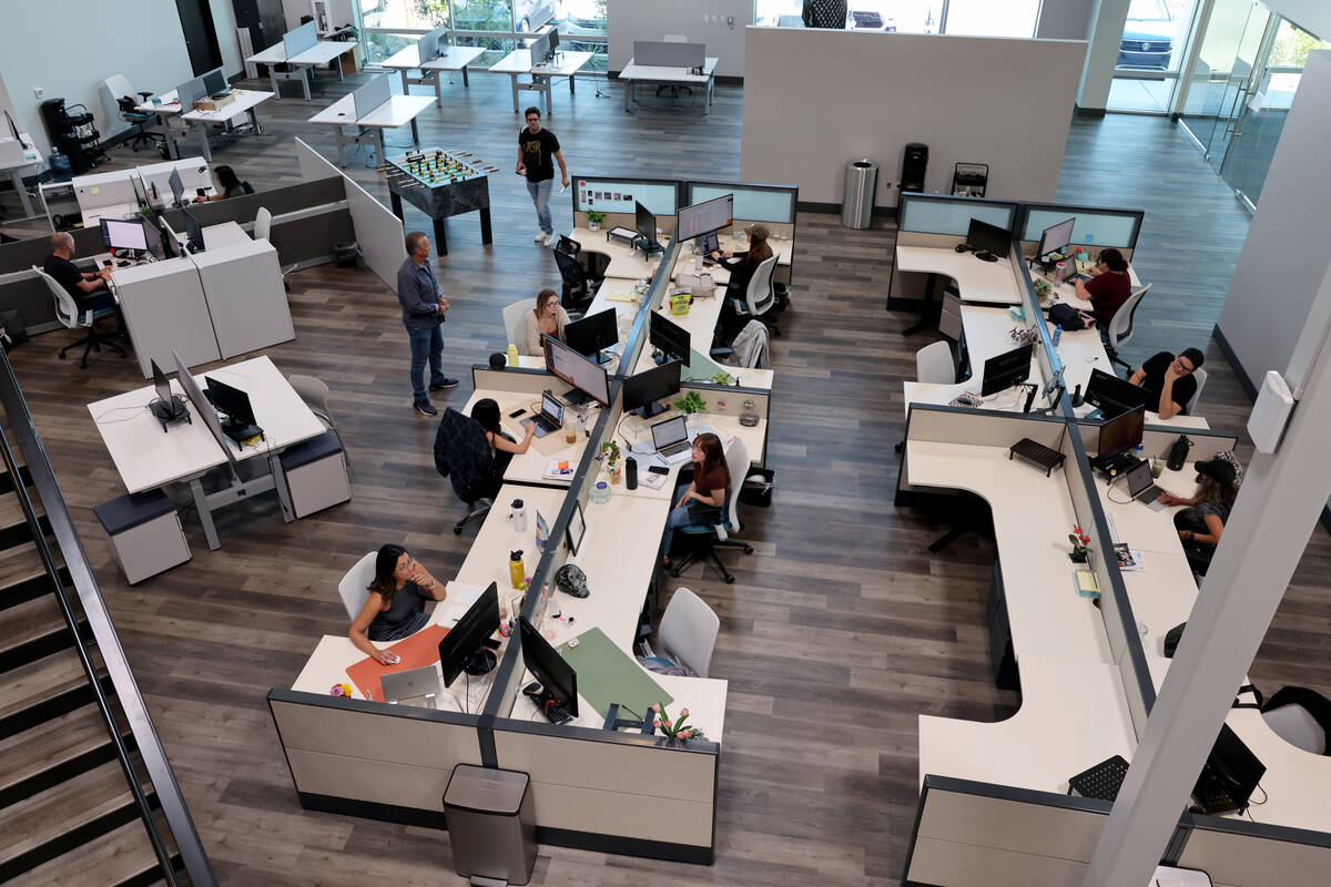 Fuse Technologies is shown in Las Vegas Tuesday, Aug. 8, 2023. The software company partners wi ...