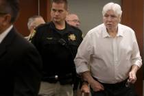 Thomas Randolph, 68, arrives in court at the Regional Justice Center in Las Vegas on Friday, Au ...