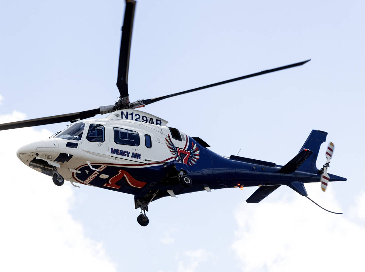 Multiple people were transported by helicopter to UMC Trauma as Las Vegas police investigate a ...