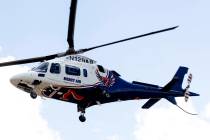 Multiple people were transported by helicopter to UMC Trauma as Las Vegas police investigate a ...