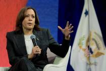 Vice President Kamala Harris speaks at McCormick Place in Chicago on Wednesday, Aug. 11, 2021. ...
