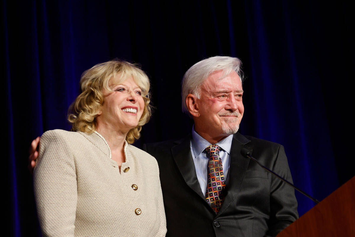 Billy Walters smiles with his wife Susan during an event of Hope for Prisoners, “ A Nigh ...