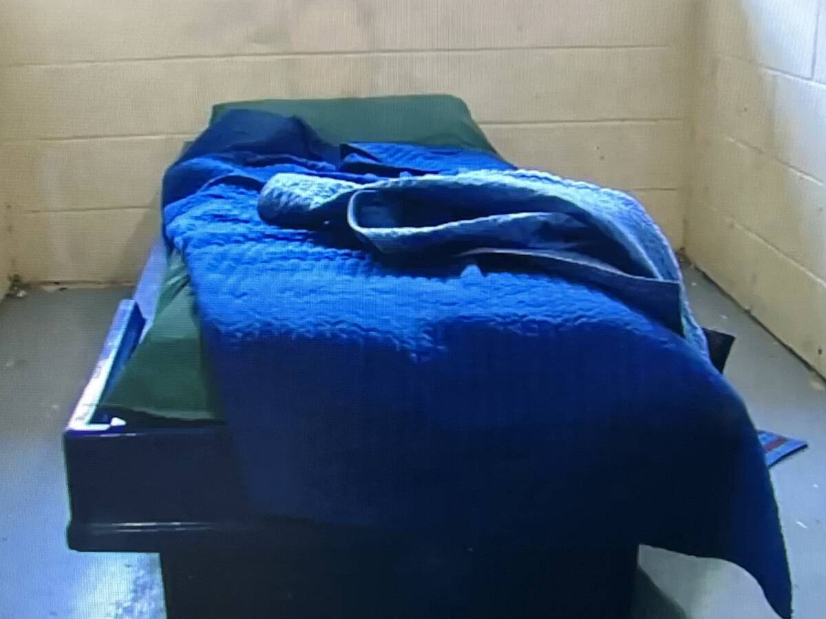 The maximum-security cell at Lyon County jail where Troy Driver was being held. (Courtesy of Ly ...
