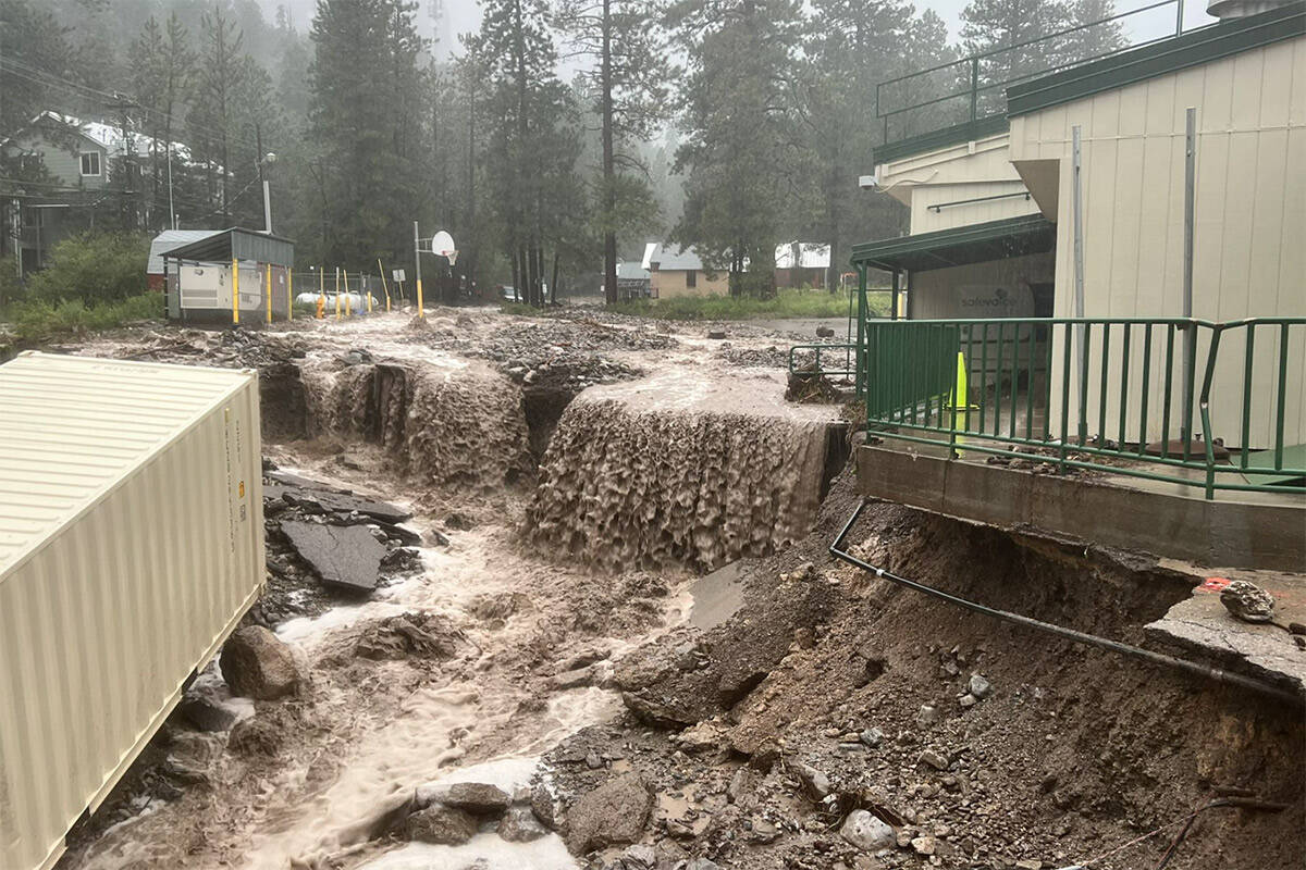 Major rainfall has led to flash flooding in Mount Charleston. Mount Charleston received over 8 ...