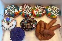 These B-52’s-themed Pinkbox Doughnuts donuts are available starting at 6 a.m. Aug. 31 while s ...