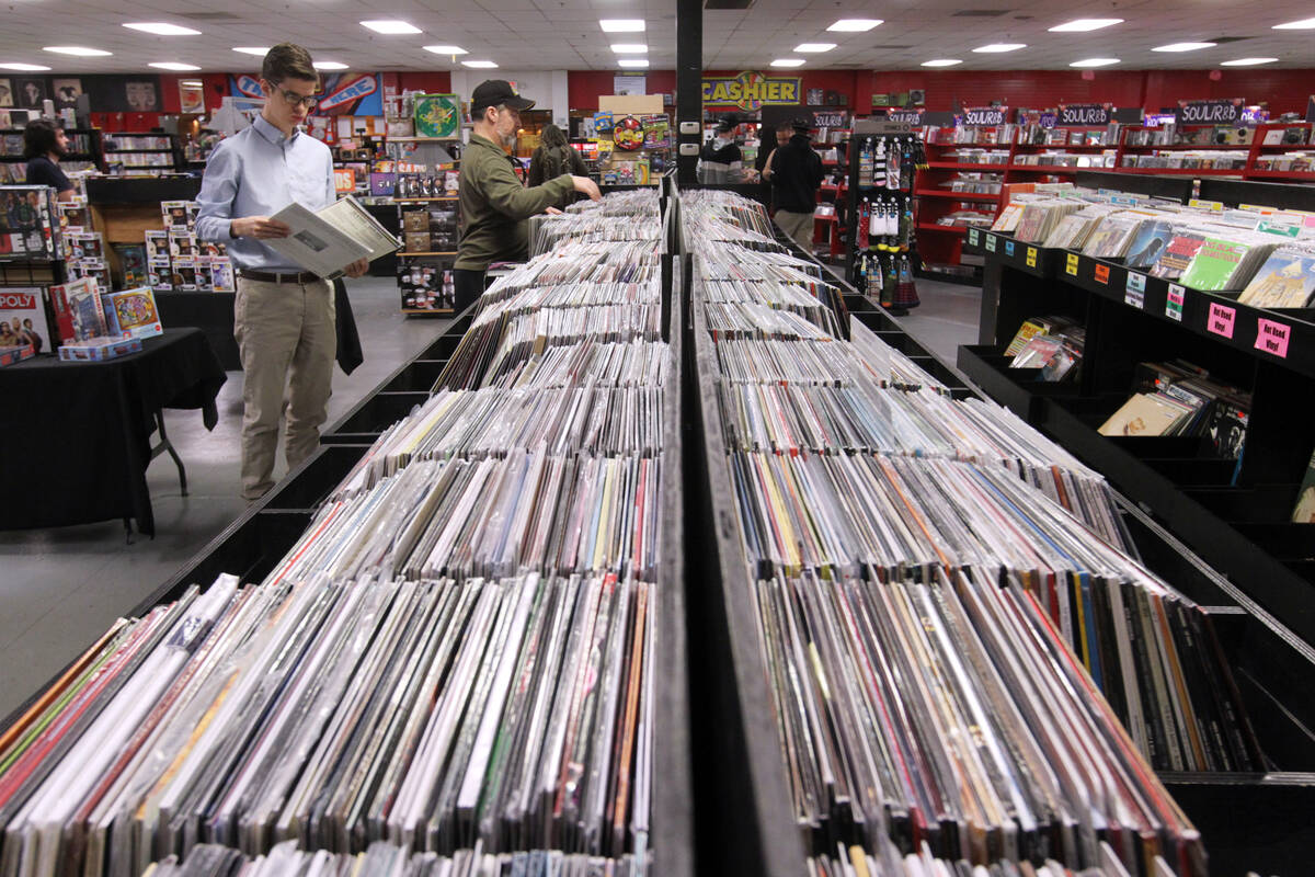 Zia Records carries a selection of vinyl LP's and 45's at their Eastern Avenue store. (Las Vega ...