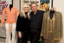 In their home, Catherine Hickland and Todd Fisher have displayed costumes that his mother and s ...